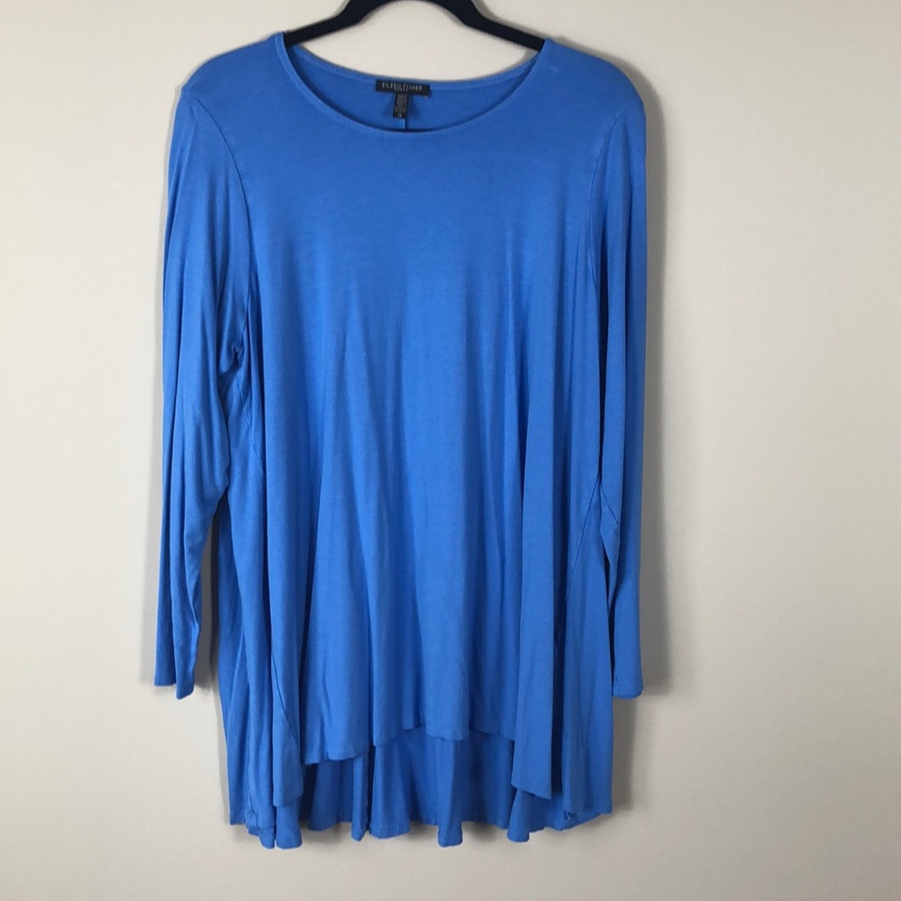 Eileen Fisher Periwinkle Blue Stretch Jersey Tunic